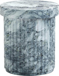 Tov Furniture Serafina Marble Pattern Concrete Indoor/Outdoor Side Table
