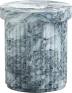 Tov Furniture Serafina Marble Pattern Concrete Indoor/Outdoor Side Table