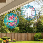 Grandma Gifts for Christmas - Garden Decor Wind Spinner Outdoor 12-Inch 3D Kinetic Stainless Steel Metal Hanging Yard Art - Birthday Gifts for Grandma Gigi Nana Granny for Thanksgiving Mother's Day