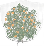 Agfabric Fruit Tree Netting Protection Bag with Drawstring,6.5x9.1 FT Garden Netting Insect Pest Barrier,Bird Netting Plant Covers for Vegetables Fruits Flower,White