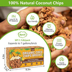 Legigo 8 Pack Coco Husk Chips- 8.8 LB 100% Organic Coconut Coir Chips Brick Potting Soil Mix with Low EC & PH Balance, Compressed Coconut Substrate Coco Chips Mulch Medium for Garden, Flowers, Plants