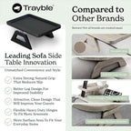 Shamrock Home Trayble Couch Arm Table - Teak