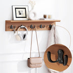 PETKABOO 31.5" Shoe Bench with Coat Rack Hidden Drawer and Side Holder, 2 Tier Entryway Bench with Storage 39.4 in, Bamboo Shoe Rack with Cushion for Entryway Hallway Living Room Bedroom