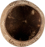 Restaurantware-Coco Casa 4 x 3.3 Inch Coconut Shell Candle Holders, 10 Reusable Tealight Holders - Candle Not Included, Leaf Pattern, Brown Coconut Bowls For Candles, Handcrafted
