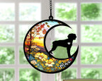 Personalized Dog Memorial, Custom Name Brittany Dog Christmas Ornament with Name, Custom Breeds, Pet Loss Light Catcher, Gifts for Lovers Loss of Pet Sympathy on Mothers Day Christmas