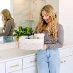 NaturalCozy 13.5”x8.5”x5.5” Rectangle Storage Baskets for Shelves 3 Pack | Cotton Rope Woven Small Baskets for Organizing | Small Storage Bins for Nursery, Bathroom, Closet, Shelf, Decorative