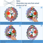 33-inch Memorial Wind Chimes, Sympathy Gift | Deep Tone Hummingbird Wind Chime, Rustproof Windchimes Decor for Garden/Patio/Yard, Indoor & Outdoor Use