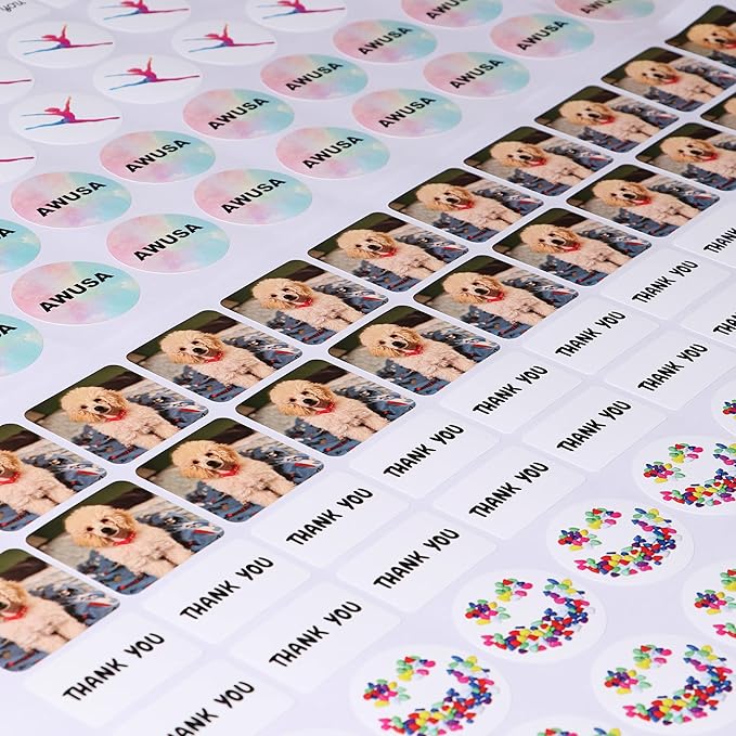 Personalized Labels - Custom Stickers With Any Design, Image, Logo, Text for Business, Thank You, 2"x1" Oval, 100 Labels