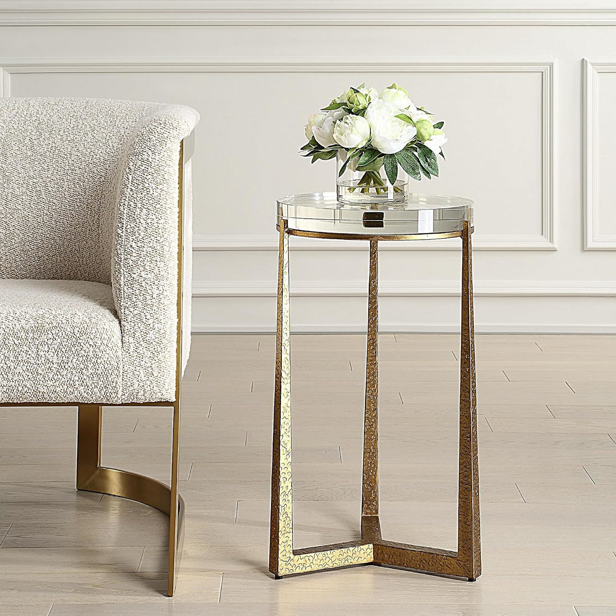Uttermost 50091 Midas - Accent Table-24.25 Inches Tall and 13.5 Inches Wide