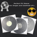 50 Pieces 12.08" x 12.08" Record Inner Sleeves Acid Free, 3.5 Mil Thick Rice Paper Lined Master Sleeve, Your Favorite Vinyl Protector Brand