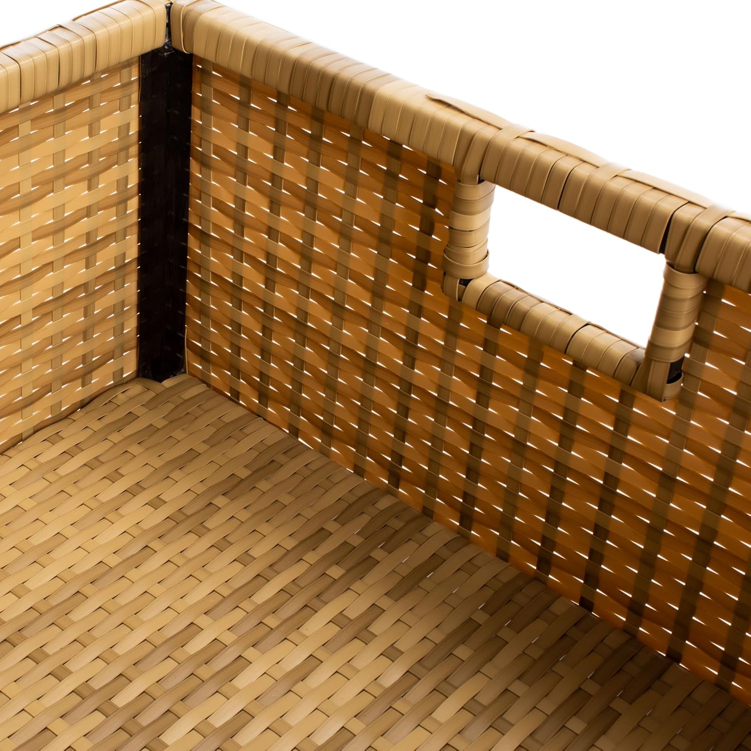 SAFAVIEH Outdoor - Pramla Settee and Ottoman Set - Natural & White - Steel Frame with Cushion - Coastal Storage Design - Ideal for Patio, Deck, Porch, Backyard (PAT7515D)