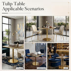 31.5" Square Dining Table, Square Restaurant Table with 1.2" Thick Sintered Stone Tabletop and Golden Metal Pedestal Base, Bistro Table for Diner, Bar, kitchen, Bakery, Apartment (Marble Patterns)