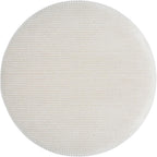 Merax 30.25" Modern Upholstered Round Corduroy Ottoman, Multifunctional Extra Seat, Side Table, Foot Rest, Stuffed Pouf Footstool for Living Room Bedroom, Beige