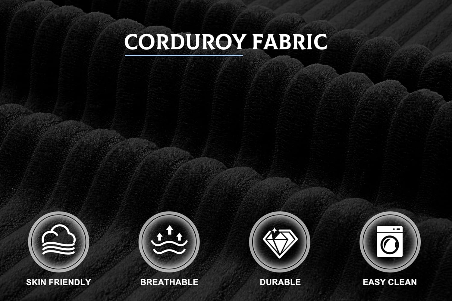 105" Modular Sectional Sofa for Living Room,Cloud Couch with L-Shape Chaise | Couch with Deep Seat, Memory Foam Cloud Sectional Couch, No Assembly, Luxury Velvet (Black, Right)