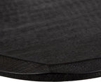 Kate and Laurel Tavares Modern Wooden Round Side Table, 18 x 18 x 20, Black, Solid Wood Accent End Table with Textured Top and Faceted Edge for Use as Indoor Plant Stand or Living Room Decor Piece