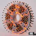 QITONG 165ft 500 LED Orange Lights for Halloween, Halloween Lights Outdoor Waterproof with 8 Modes, Green Wire Christmas String Light Plug in Indoor