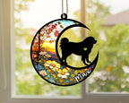 Personalized Dog Memorial, Custom Name Caucasian Shepherd Dog Christmas Ornament with Name, Custom Breeds, Pet Loss Light Catcher, Gifts for Lovers Loss of Pet Sympathy on Mothers Day Christmas