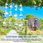 Reflective Bird Deterrents for Outside – Bird Repellent Devices Outdoor – 3D Wind Spinners Outdoor Garden Decor –4 Set Bird Repellent to Keep Woodpecker & Pigeons Away from Window Roof (Style 1)