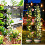 Tower Obelisk Garden Trellis for Climbing Plant，73.6inch Rustproof Metal Potted Plant Climbing Support for Indoor Outdoor Flowers Vegetable Fruits Vines Support （1pcs）