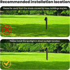 Solar Walkway Light, Dimmable Metal Solar Pathway Light Outdoor IP65 Waterproof, 3000K 500LM Solars Yard Lights for Yard Garden Patio Landscape Lawn