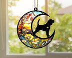 Personalized Dog Memorial, Custom Name Beagle Dog Christmas Ornament with Name, Custom Breeds, Pet Loss Light Catcher, Gifts for Lovers Loss of Pet Sympathy on Mothers Day Christmas