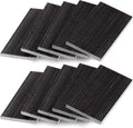 Tondiamo Patio Chair Spring Plates Black Swivel Rocker Fiberglass Spring Plates Replacement Parts for Universal Outdoor Patio Furniture, 5 x 2.5 x 0.25 Inch(Black,10 Pieces)