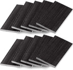 Tondiamo Patio Chair Spring Plates Black Swivel Rocker Fiberglass Spring Plates Replacement Parts for Universal Outdoor Patio Furniture, 5 x 2.5 x 0.25 Inch(Black,10 Pieces)