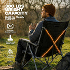 Alvantor® Camping Chair, Full Mesh Folding Beach Chair Breathable High Back Portable Lawn Chair for Outdoor, Armrest, Cup Holder, Easy Use Seat for Travel, Fishing, Pinic, Sports Event, 24"x31"x38"