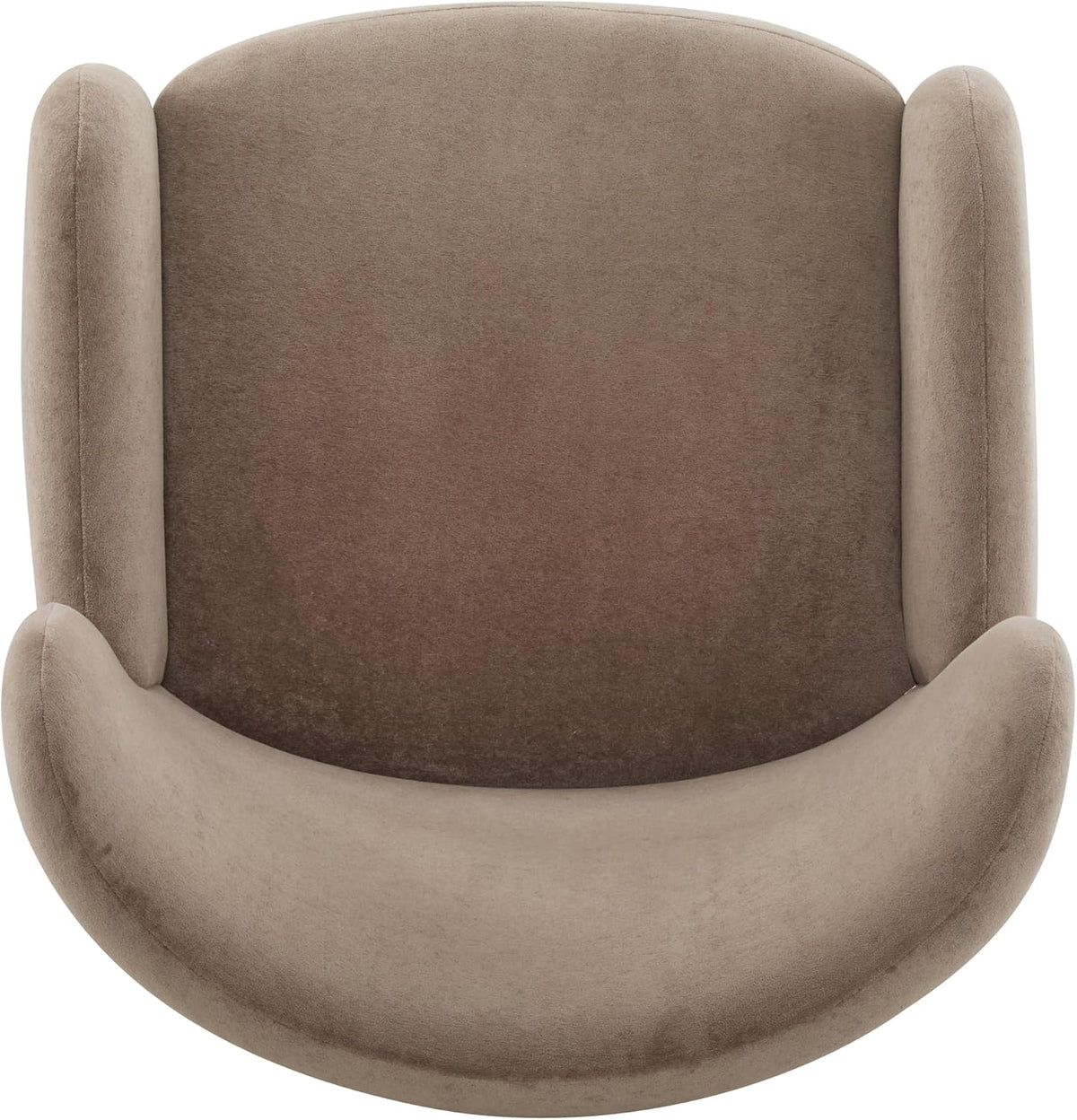Christopher Knight Home Dolly Mid-Century Modern Velvet Upholstered Wingback Club Chair, Living Room Lounge Chair for Relaxation, Reading Armchair, Solid Wood Living Room Accent Chair, Camel+Brown