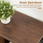 HOMISSUE Sofa Console Table, Rustic Console Table with 3-Tier Storage, Engineered Wood Sofa Tables with Open Shelves, Heavy Duty Entryway Tables for Living Room, Hallway (47 Inch, Rustic Brown)