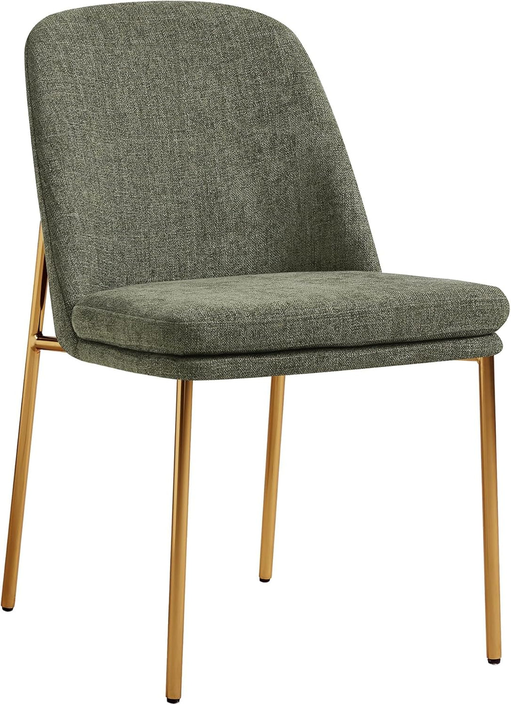 CHITA Modern Dining Chairs Set of 6, FSC Certified Metal Dining Chair for Dining Room, Moss Green