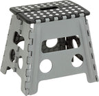 Honey-Can-Do TBL-02977 Folding Step Stool with Anti-Slip Surface, 12.8-Inch,Multicolor, 300 lbs