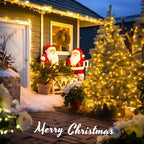 JMEXSUSS 163ft 500 LED Warm White Christmas Lights Outdoor, Plug-in Outdoor String Lights for Classroom, Clear Wire 8 Modes Remote Control Christmas Tree Lights for Christmas Bedroom Tree Classroom