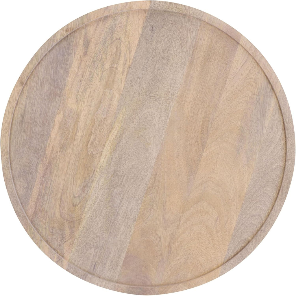 SAFAVIEH Home Collection - Javier Accent Table with Whitewashed Solid Wood Finish, Modern Round Side Table (ACC3257A)