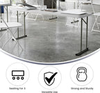 Flash Furniture 6 ft Plastic Folding Training Table, Granite White | Durable Construction, Commercial Use