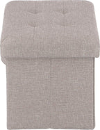 Fuji Boeki 86142 Hunt Folding Storage Stool, Width 15.0 inches (38 cm), Light Gray, Inner Box, Load Capacity 176.4 lbs (80 kg)