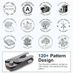 Book Embosser Personalized Custom Embosser Stamp Your Own Text or Logo Design for Books Business Cards Paper Documents Notebooks etc.