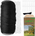 Garden Netting, 15ft x 30ft Black Bird Netting Heavy Duty,Rabbit,Large Bees,Squirrels, Deer,Chicken, Anti Birds, Cardinals，Animal Fencing for Fruit Tree & Vegetable Garden