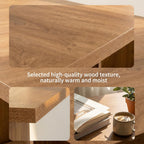 HIPIHOM 70.8'' Large Wooden Dining Table with 6 Open Storage Shelves,Multifunctional Kitchen Table and Computer Workstation, Suitable for 4-6 People, Family Dining Room