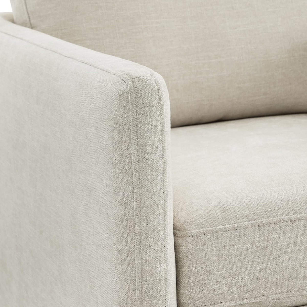 CHITA Swivel Accent Chair, FSC Certified Wood Frame, Fully Assembled, Linen | Linen Fabric Arm Chair with 360° Swivel Wood Base, Mid Century Modern Living Room Chair, 33"Dx30"Wx33"H, 300 Lb Capacity