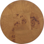 SAFAVIEH Home Collection - Siya Natural Brown Accent Table, Round Drum Side Table, Burl Wood Look, Fully Assembled (ACC6611A)