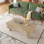 42.5'' Modern Lift Top Coffee Table for Living Room, Solid Wood Center Table, Fluted Panel Design, Storage Compartments, 42.5x27.2 Inch Surface, Hydraulic Lift Mechanism, Easy Assembly