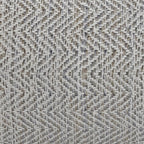 SIMPLIHOME Nate 20" Wide Square Pouf in Patterned Grey Melange Cotton