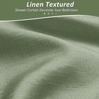 Naturoom Light Sage Shower Curtains for Bathroom,Ombre Cloth Fabric Shower Curtain Set with 12 Hooks Light Sage Bathroom Decor 72 x 72