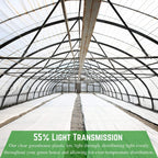 Farm Plastic Supply - White Greenhouse Plastic Sheeting - 6 mil - (32' x 100') - 4 Year UV Resistant Poly Greenhouse Film, 55% Light Transmission Hoop House Cover for Gardening, Agriculture