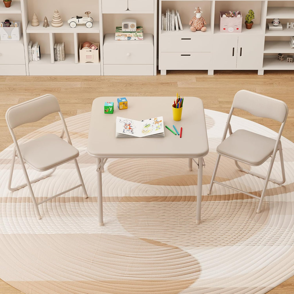 LinTimes Mini Folding Table & Chair Set - 20lb, Simple, Multi, 27.95x26.85, and Box