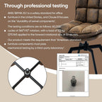 Swivel Dining Chairs Set 2,Mid-Century Modern PU Upholstered with 360°AUTO Swivel Metal Legs,Suitable for Dining Rooms, Living Rooms, and Bedrooms.(Brown)