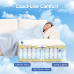 108" Cloud Couch Sectional, L-Shaped Sofa, Beige, Chaise Ottoman | No Assembly Required, Easy to move around, Modular Design,1200LBS Capacity, Deep Seat, Soft Corduroy Upholstery, Living Room