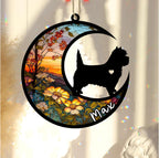 Personalized Dog Memorial, Custom Name Cairn Terrier Dog Christmas Ornament with Name, Custom Breeds, Pet Loss Light Catcher, Gifts for Lovers Loss of Pet Sympathy on Mothers Day Christmas