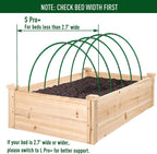 MAXPACE Greenhouse Hoops for DIY Grow Tunnels Less Than 2.7ft Wide, Rust-Free Fiberglass Support Hoops Frame for Garden Fabric, Plant Support Garden Stakes, Gardening Supplies, 25pcs